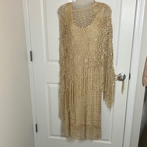 Russell Kemp Elegant Cream Silk Blend Dress